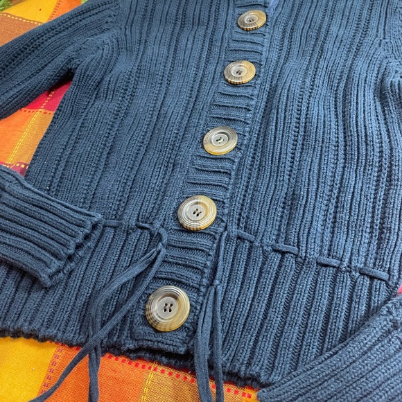 Sweet Romeo Navy Blue Sweater - Picture 5 of 8
